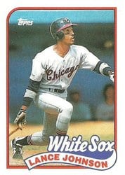 1989 Topps Base Set Lance Johnson #122 card
