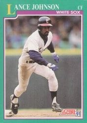 1991 Score Base Set Lance Johnson #157 card
