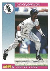 1992 Score Base Set Lance Johnson #146 card