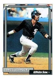 1992 Topps Base Set Lance Johnson #736 card