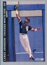 1993 Fleer Base Set Lance Johnson #204 card