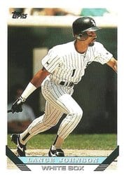 1993 Topps Base Set Lance Johnson #94 card