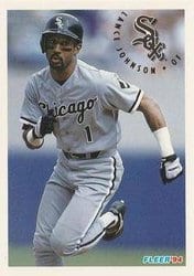 1994 Fleer Base Set Lance Johnson #85 card