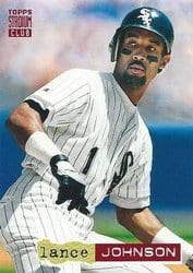 1994 Stadium Club Base Set Lance Johnson #194 card