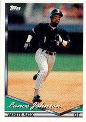 1994 Topps Base Set Lance Johnson #452 card