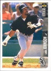 1996 Collector's Choice Base Set Lance Johnson #97 card