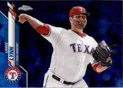 2020 Topps Chrome Sapphire Edition Base Set Lance Lynn #633 card