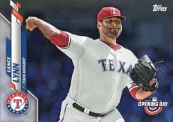 2020 Topps Opening Day Base Set Lance Lynn #18 card