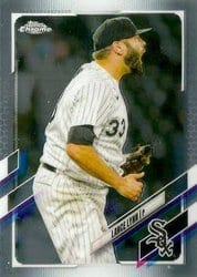 2021 Topps Chrome Update Base Set Lance Lynn #USC57 card