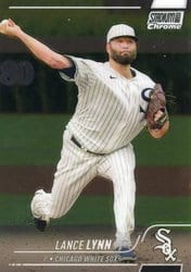 2022 Stadium Club Chrome Base Set Lance Lynn #185 card