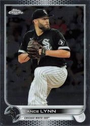 2022 Topps Chrome Base Set Lance Lynn #60 card