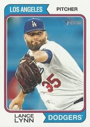 2023 Topps Heritage Base Set Lance Lynn #658 card