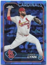 2024 Topps Chrome Sapphire Edition Base Set Lance Lynn #630 card