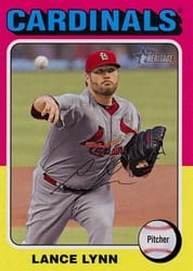 2024 Topps Heritage Base Set Lance Lynn #259 card