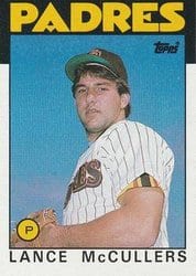 1986 Topps Base Set Lance McCullers #44 card