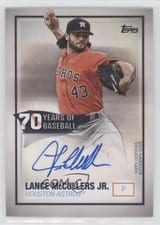 2021 Topps 70 Years of Topps Autographs Lance McCullers Jr. #70YA-LM card