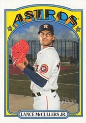 2021 Topps Heritage Base Set Lance McCullers Jr. #428 card