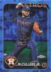 2024 Topps Chrome Sapphire Edition Base Set Lance McCullers Jr. #588 card