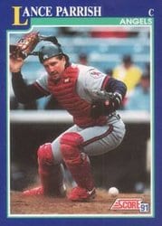 1991 Score Base Set Lance Parrish #37 card