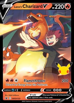 2019 SWSH Black Star Promos Lance's Charizard V #SWSH133 card