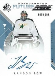 2018-19 SP Authentic Base Set Landon Bow #156 card