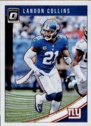 2018 Donruss Optic Base Set Landon Collins #73 card
