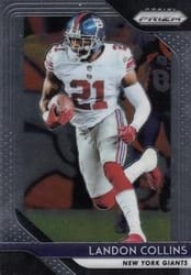 2018 Panini Prizm Base Set Landon Collins #60 card