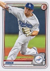 2020 Bowman Draft Base Set Landon Knack #BD-52 card