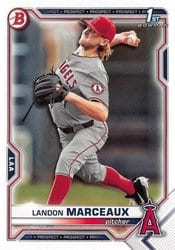 2021 Bowman Draft Base Set Landon Marceaux #BD-115 card