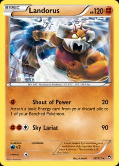 2014 Furious Fists Landorus #58 card