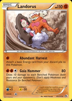 Legendary Treasures Landorus #85 card