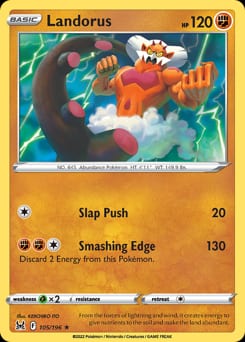2022 Lost Origin Landorus #105 card