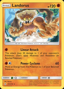 Unbroken Bonds Landorus #103 card