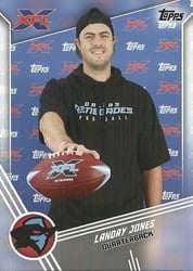 2020 Topps XFL Base Set Landry Jones #114 card