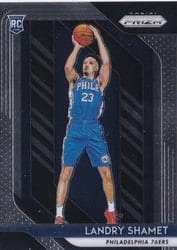 2018-19 Panini Prizm Base Set Landry Shamet #199 card