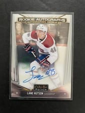 2024-25 O-Pee-Chee Platinum Rookie Autographs Lane Hutson #R-LH card