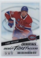 2024-25 Upper Deck Credentials Acetate Debut Ticket Access Lane Hutson #DTAA-LH card