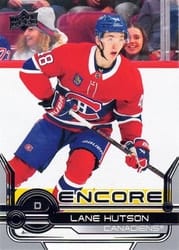 2024-25 Upper Deck Encore Lane Hutson #E-24 card