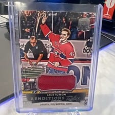2024-25 Upper Deck The Cup Rendition Relics Lane Hutson #RR-LH card