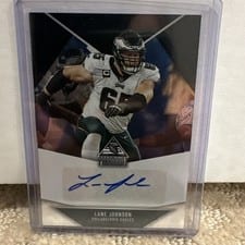2022 Panini Chronicles Paramount Signatures Lane Johnson #PAR-LAJ card