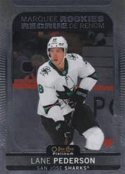 2021-22 O-Pee-Chee Platinum Base Set Lane Pederson #265 card