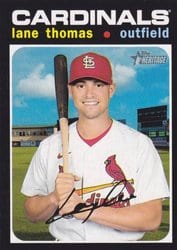 2020 Topps Heritage Base Set Lane Thomas #622 card
