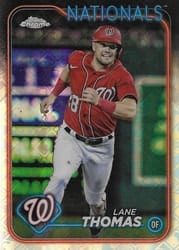 2024 Topps Chrome Logofractor Edition Base Set Lane Thomas #66 card
