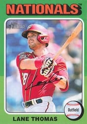 2024 Topps Heritage Mini Base Set Lane Thomas #42 card