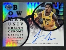 2024-25 Bowman University Chrome Eye Test Autographs Langston Love #ETA-LL card