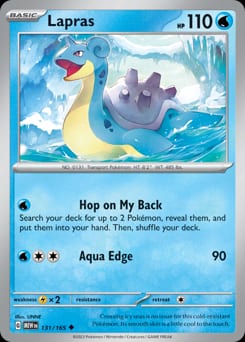2023 151 Lapras #131 card