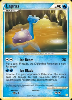 2010 HeartGold & SoulSilver Lapras #24