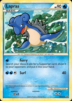 HGSS Black Star Promos Lapras #HGSS14 card