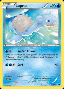2012 Next Destinies Lapras #26 card