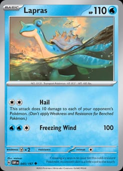 2023 Obsidian Flames Lapras #45 card